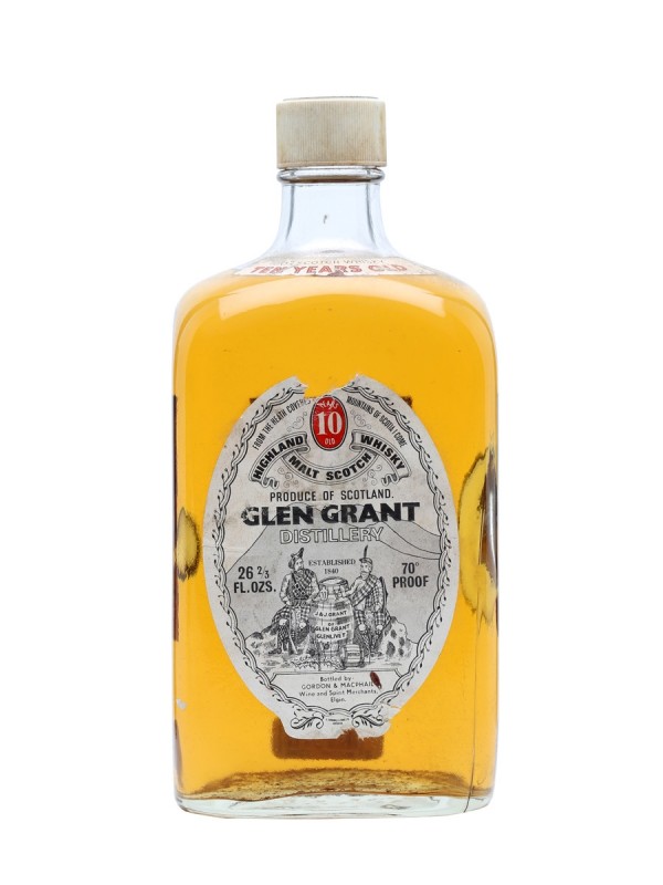Glen Grant 10 Year Old Bottled 1970s Rectangular Bottle