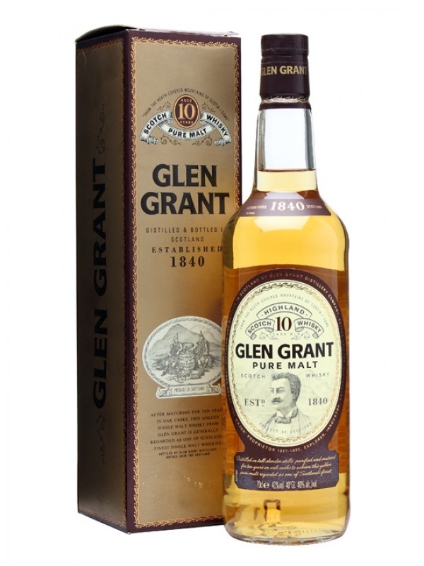 Glen Grant 10 Year Old Bottled 1990s Major's Portrait Label