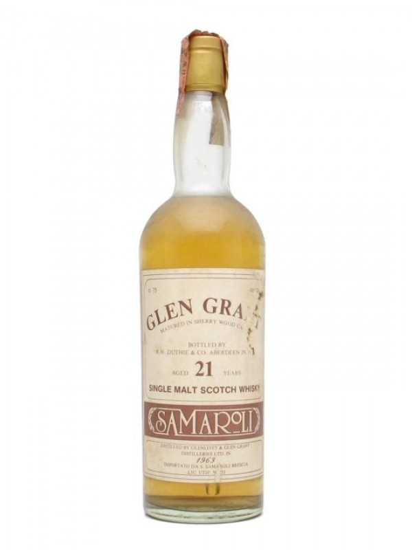 Glen Grant 1963 21 Year Old Sherry Wood Samaroli