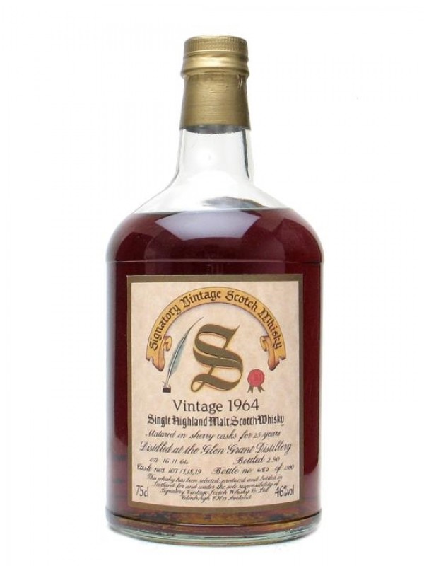 Glen Grant 1964 25 Year Old Sherry Cask Signatory