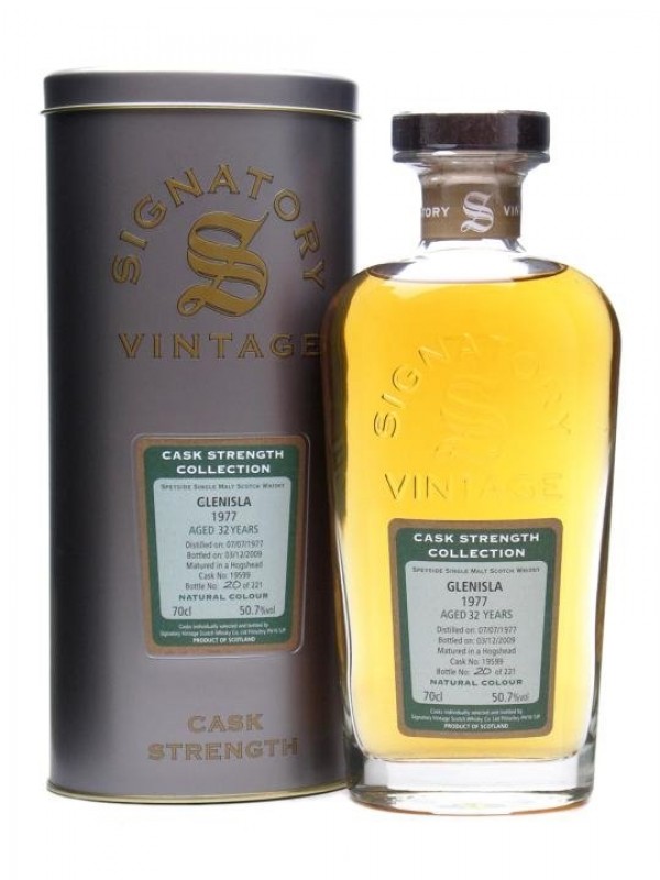 Glenisla 1977 32 Year Old Cask #19599 Signatory