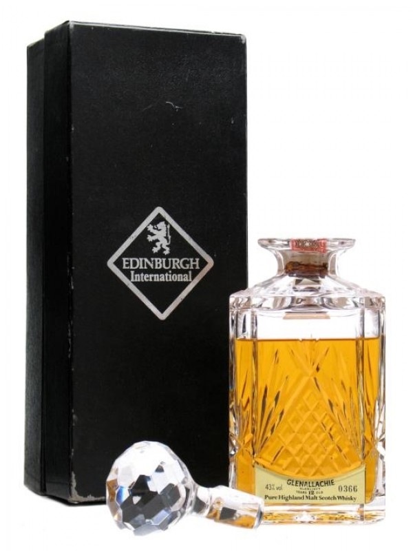 Glenallachie 12 Year Old Edinburgh Crystal Decanter