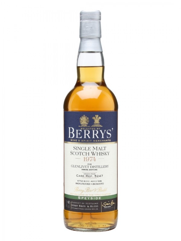 Glenlivet 1974 37 Year Old Cask #5247 Berry Bros & Rudd
