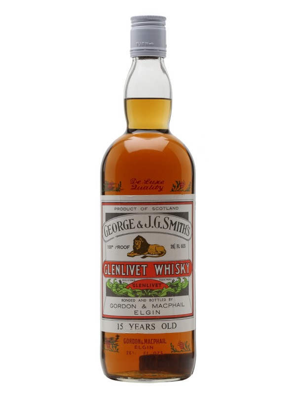Glenlivet 15 Year Old Smith's Bottled 1970s Stencil Bottle Gordon & Macphail