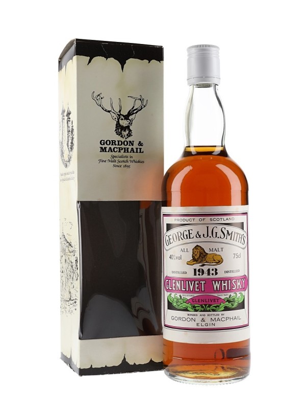 Glenlivet 1943 Wartime Distillation Gordon & Macphail