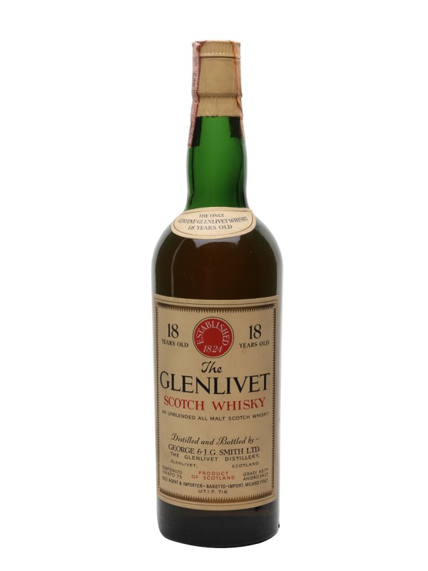 Glenlivet 1951 18 Year Old Baretto Import