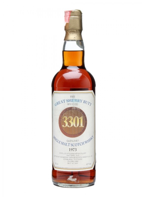 Glenlivet 1973 26 Year Old Great Sherry Butt #3301 Signatory