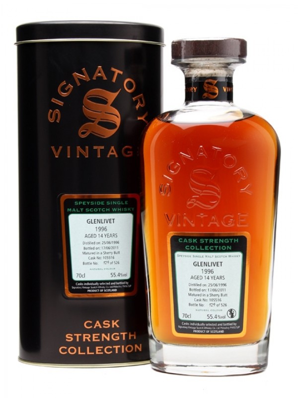 Glenlivet 1996 14 Year Old Sherry Butt Signatory