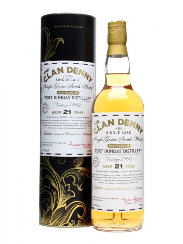 Port Dundas 1992 21 Year Old Cask #HH9452 Clan Denny