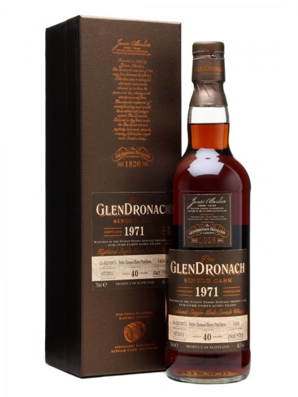 Glendronach 1971 40 Year Old PX Puncheon #1436