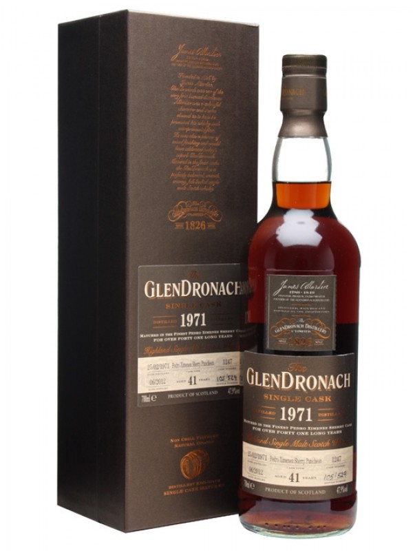Glendronach 1971 41 Year Old PX Sherry Puncheon #1247