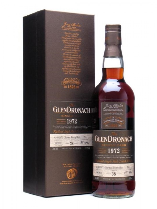 Glendronach 1972 38 Year Old Oloroso Butt #718