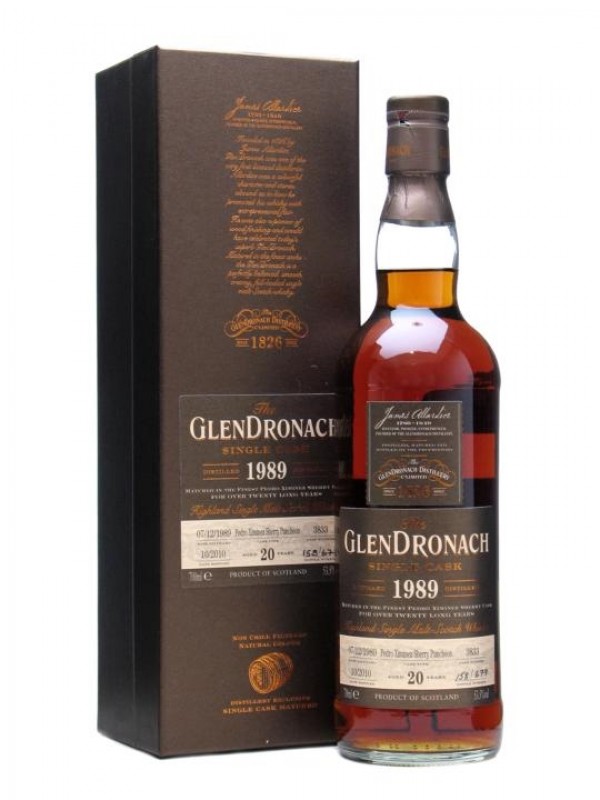 Glendronach 1989 20 Year Old PX Sherry Puncheon #3833