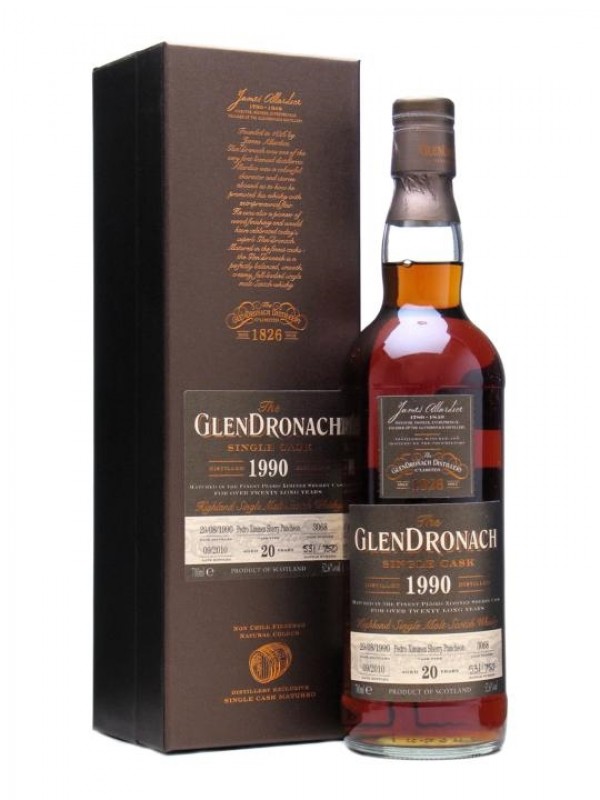 Glendronach 1990 20 Year Old PX Puncheon Cask #3068
