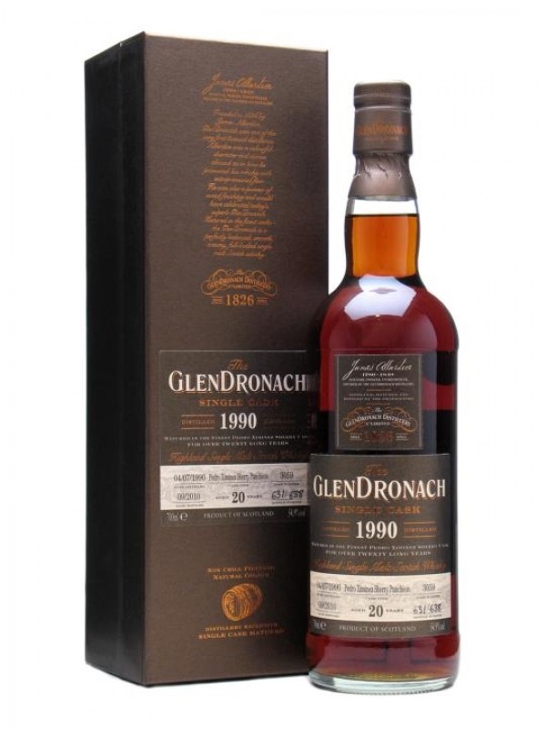 Glendronach 1990 20 Year Old PX Puncheon Cask #3059