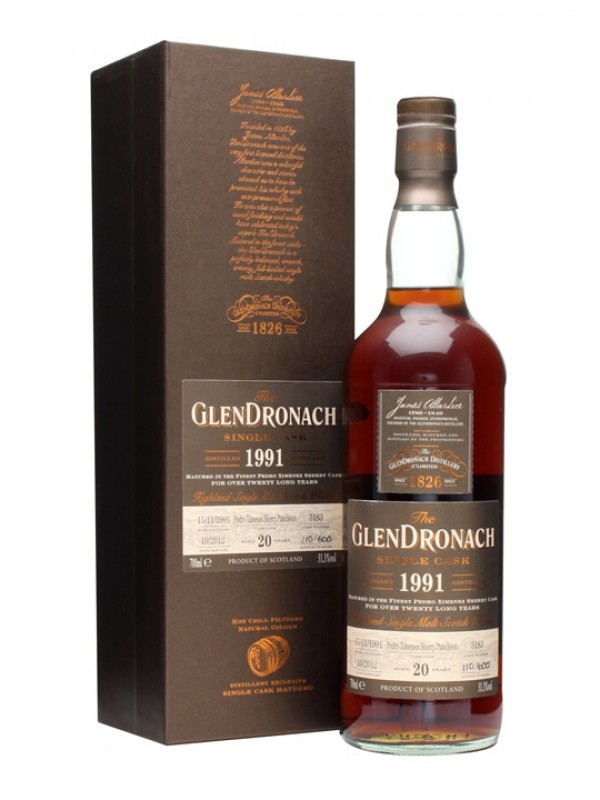 Glendronach 1991 20 Year Old Pedro Ximenez Puncheon #3183