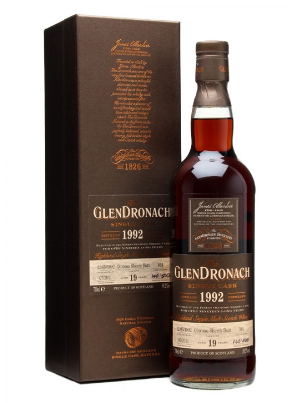 Glendronach 1992 19 Year Old Oloroso Butt #161
