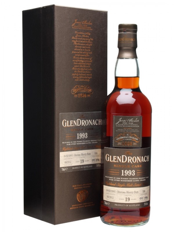 Glendronach 1993 19 Year Old Oloroso Sherry Butt #536