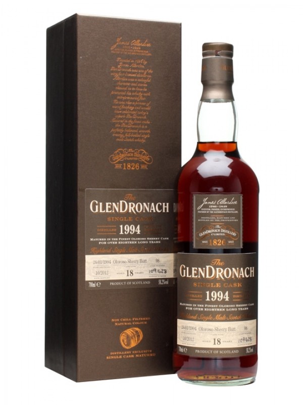Glendronach 1994 18 Year Old Oloroso Butt #98