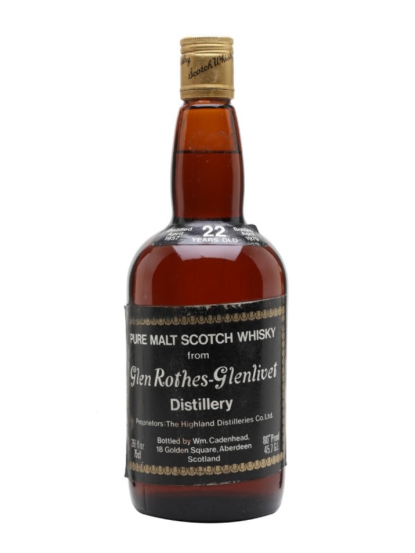Glenrothes Glenlivet 1957 22 Year Old Cadenhead's