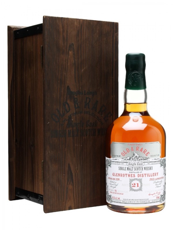 Glenrothes 1990 21 Year Old Sherry Cask Douglas Laing Platinum Selection Bottled 2012