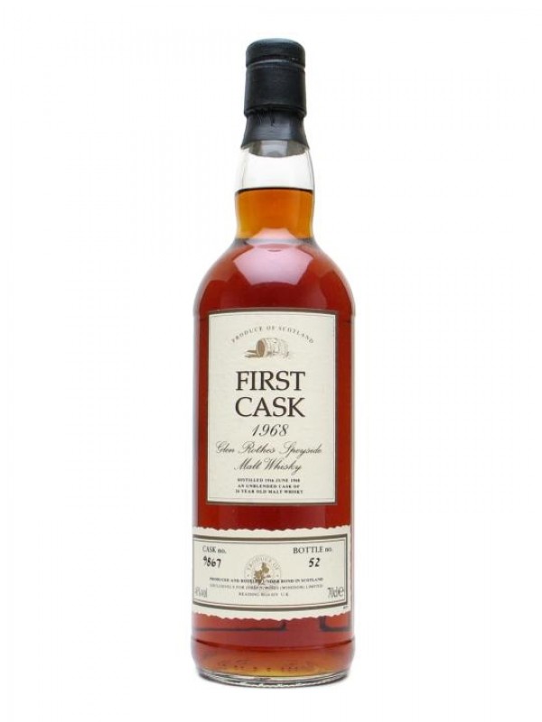 Glenrothes 1968 26 Year Old Sherry Cask First Cask