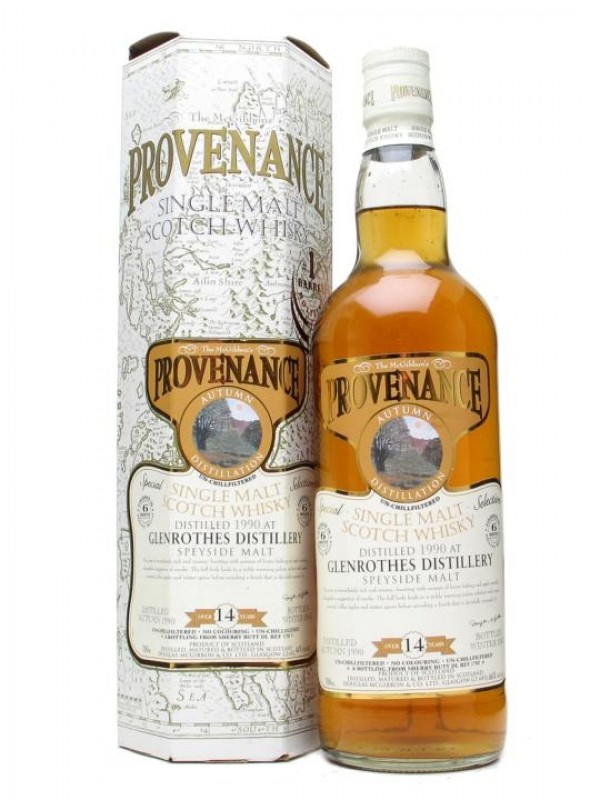 Glenrothes 1990 14 Year Old Sherrywood Finish McGibbon's Provenance