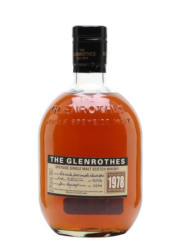 Glenrothes 1978 Bottled 2008