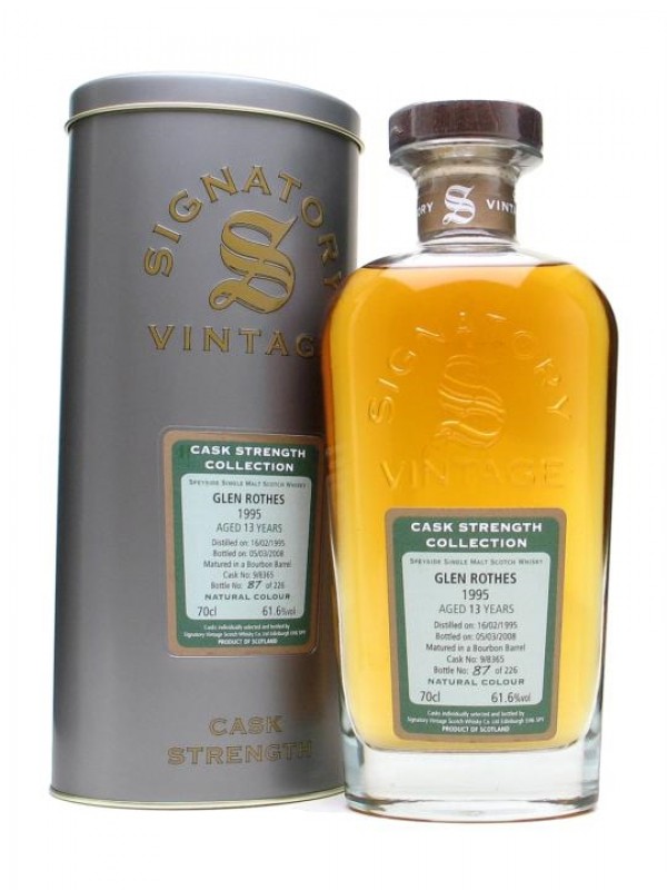 Glenrothes 1995 13 Year Old Signatory Cask Strength Collection