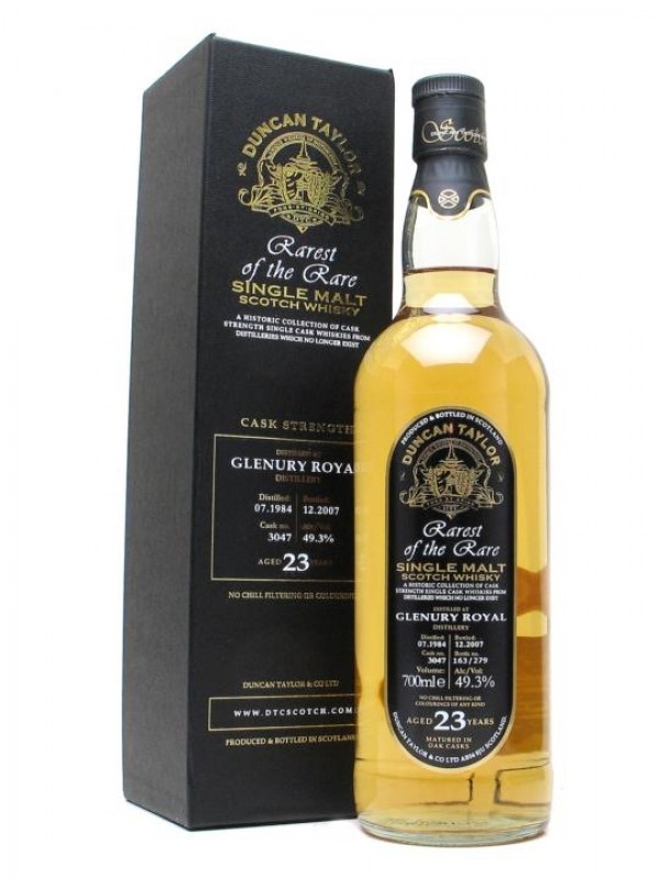 Glenury Royal 1984 23 Year Old Duncan Taylor Rarest of the Rare