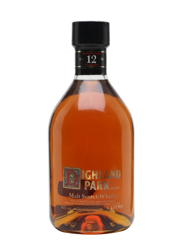 Highland Park 12 Year Old Screenprinted Label
