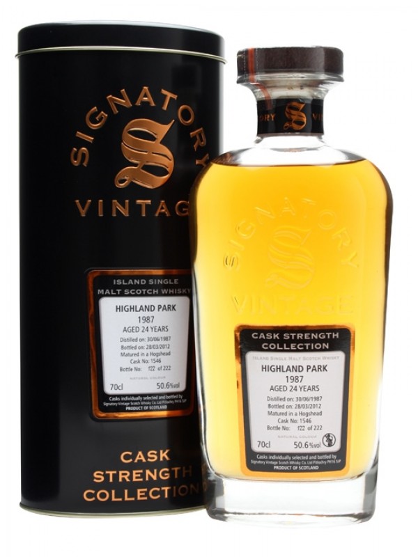 Highland Park 1987 24 Year Old Cask #1546 Signatory Cask Strength Collection