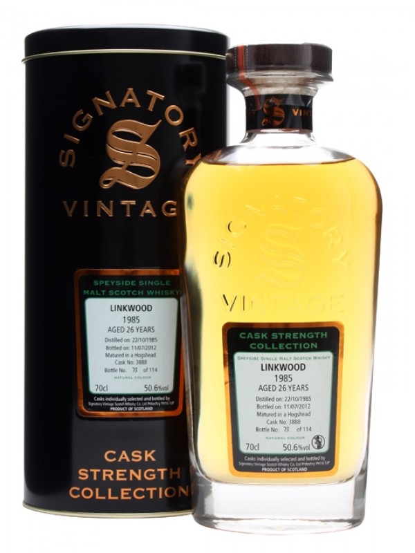 Linkwood 1985 26 Year Old Cask #3888 Signatory Cask Strength Collection