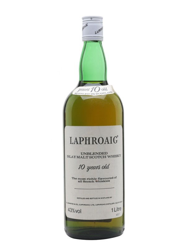 Laphroaig 10 Year Old Unblended Bottled 1980s
