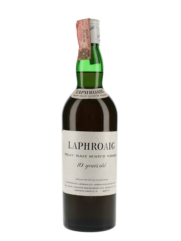 Laphroaig 10 Year Old Bottled 1980s Bonfanti