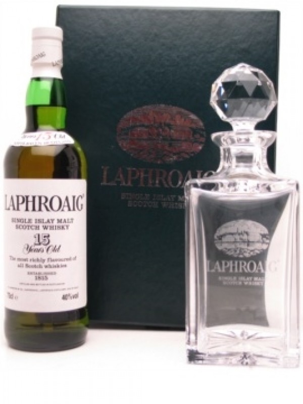 Laphroaig 15 Year Old With Crystal Decanter