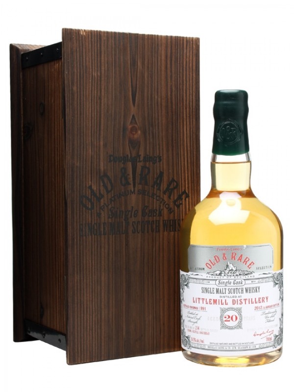 Littlemill 1991 20 Year Old Old Rare Douglas Laing Platinum Selection