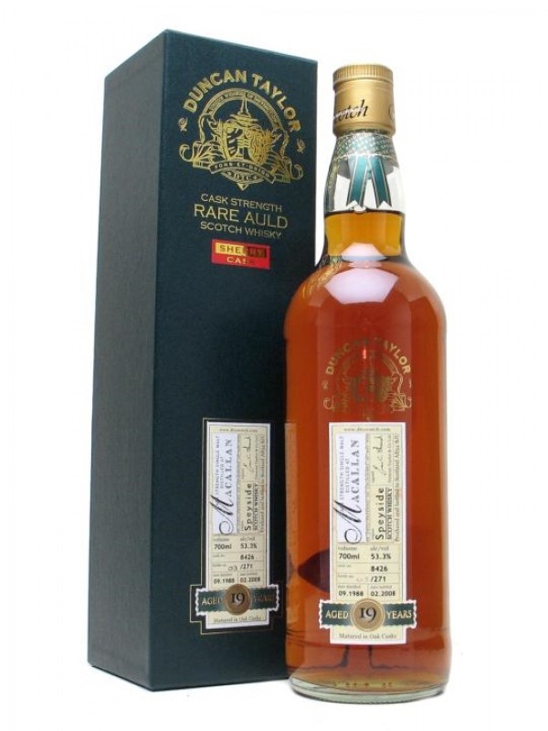 Macallan 1988 19 Year Old Sherry Cask Duncan Taylor Rare Auld