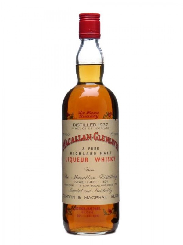 Macallan Glenlivet 1937 Sherry Cask Bottled 1960s Gordon & Macphail
