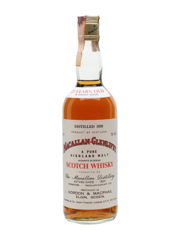 Macallan Glenlivet 1950 25 Year Old Gordon & Macphail 75cl
