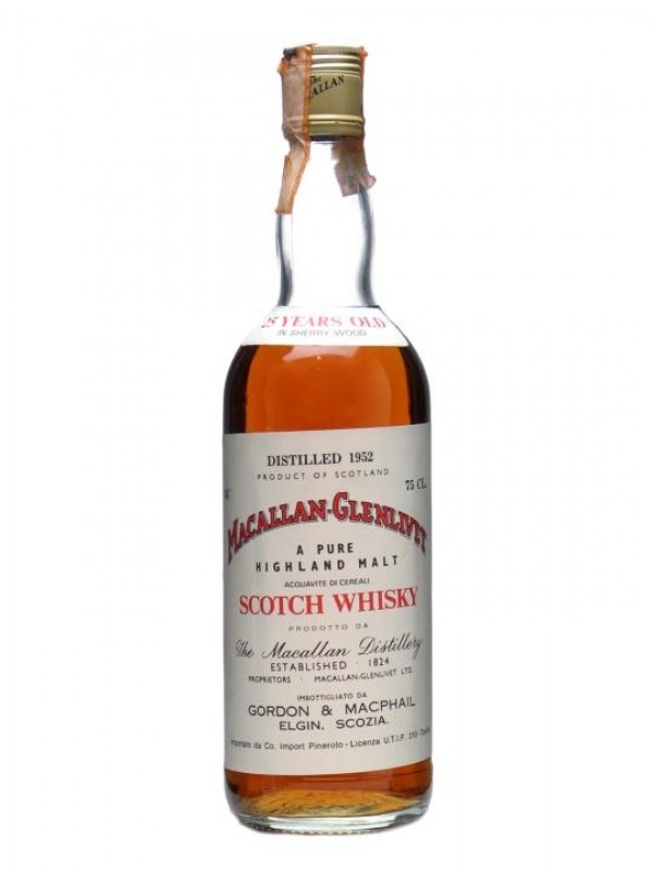 Macallan 1952 25 Year Old Gordon & Macphail