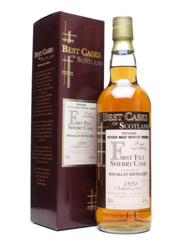 Macallan 1991 Sherry Cask Jean Boyer Best Casks of Scotland