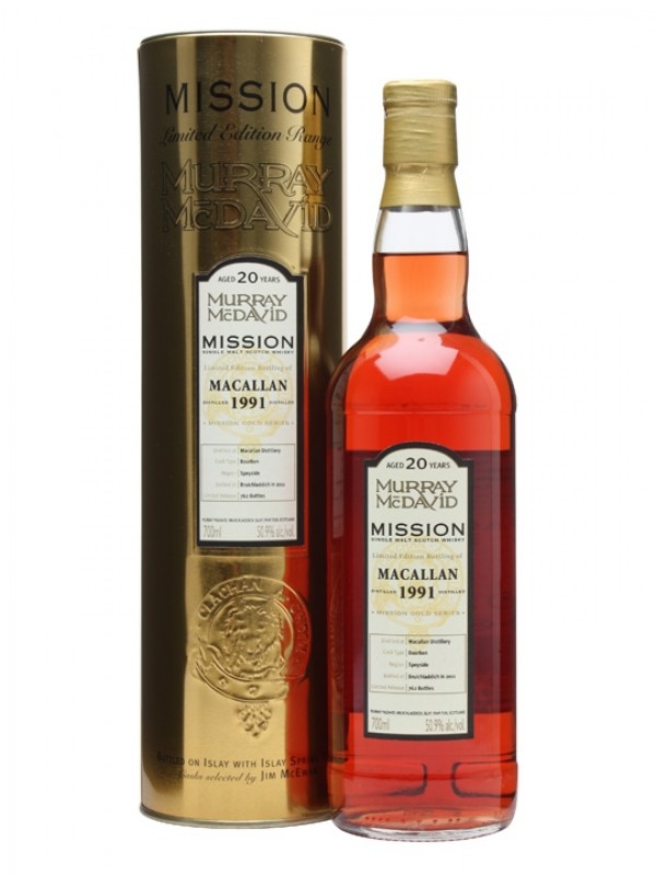 Macallan 1991 20 Year Old Murray McDavid Mission