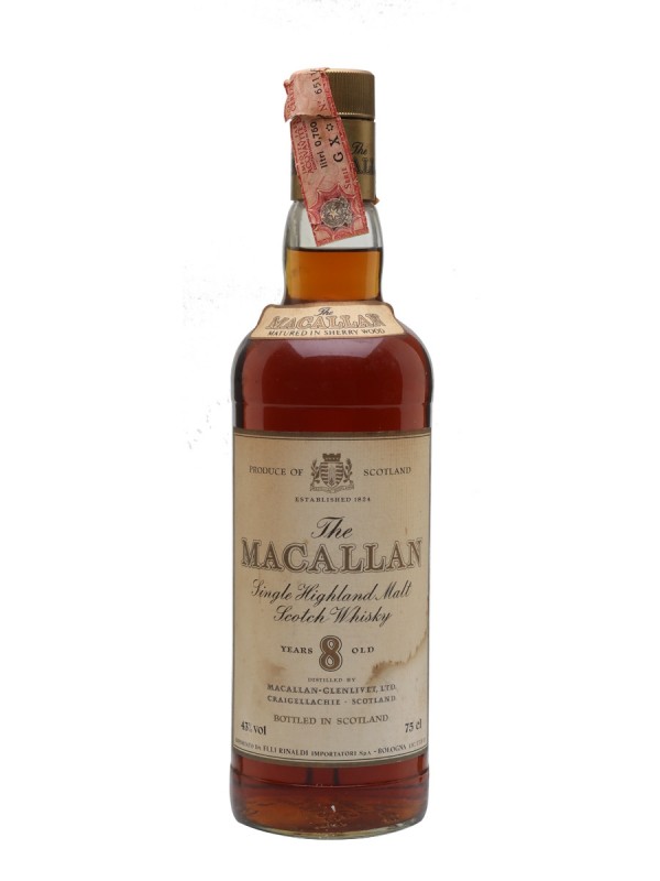 Macallan 8 Year Old Bottled 1980s 75cl