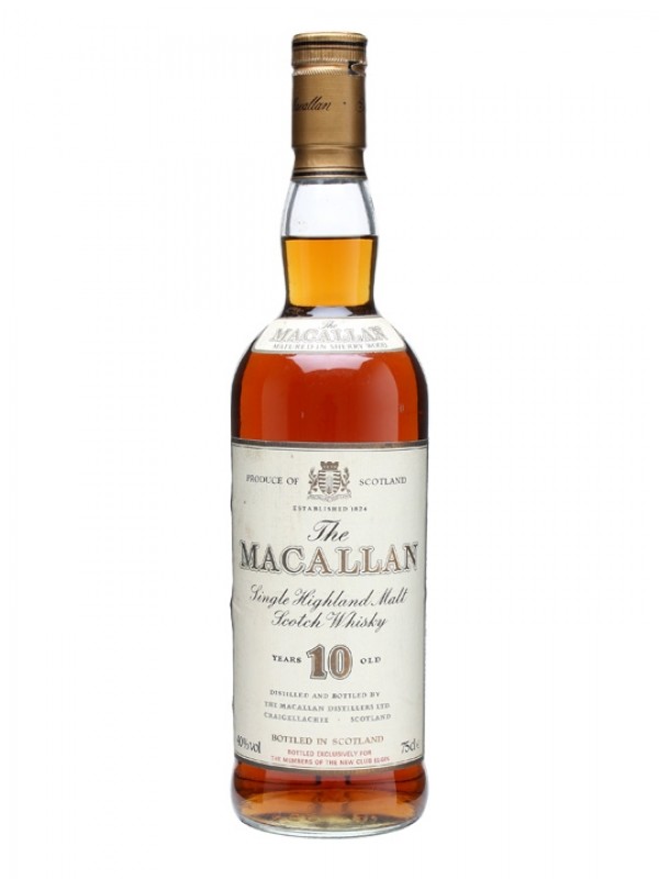 Macallan 10 Year Old New Club Elgin Bottled 1980s