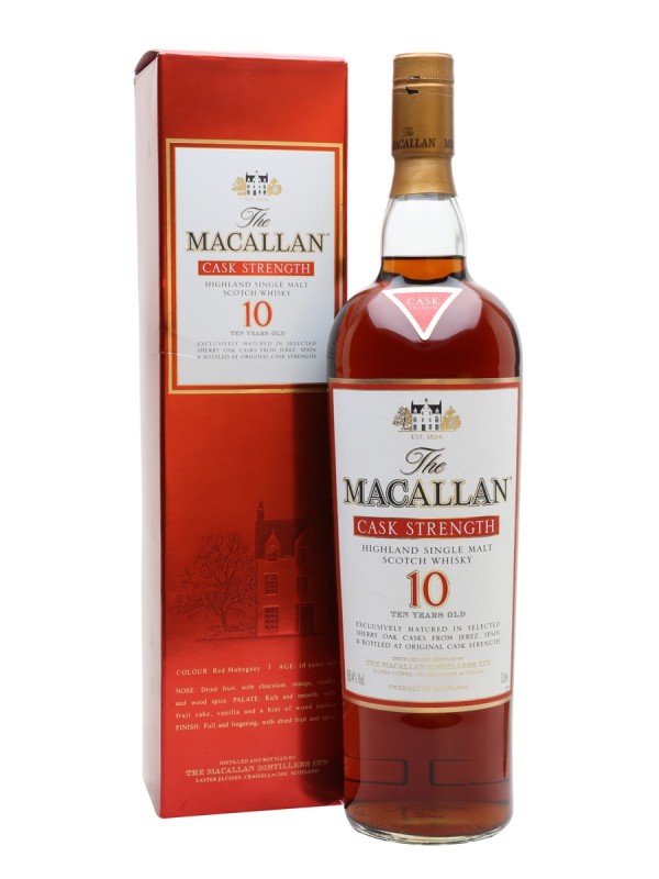 Macallan 10 Year Old Cask Strength 100cl