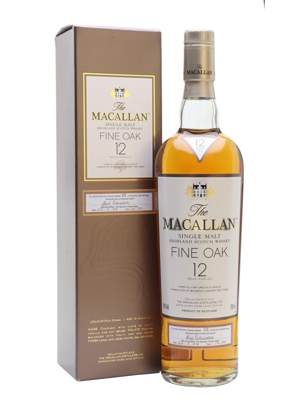 Macallan 12 Year Old Fine Oak First Bottling Signed