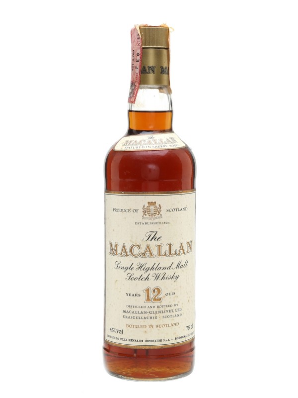 Macallan 12 Year Old Bottled 1980s Screwcap 43 100cl