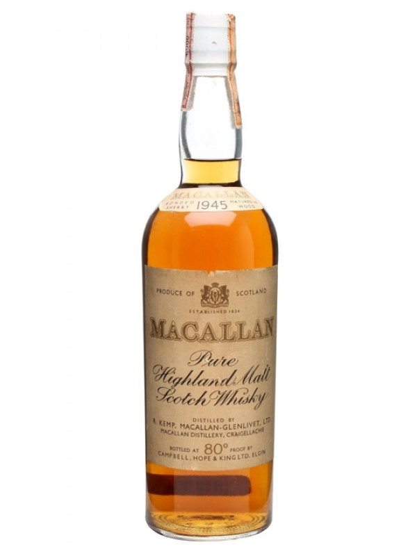 Macallan 1945 Bottled 1960s
