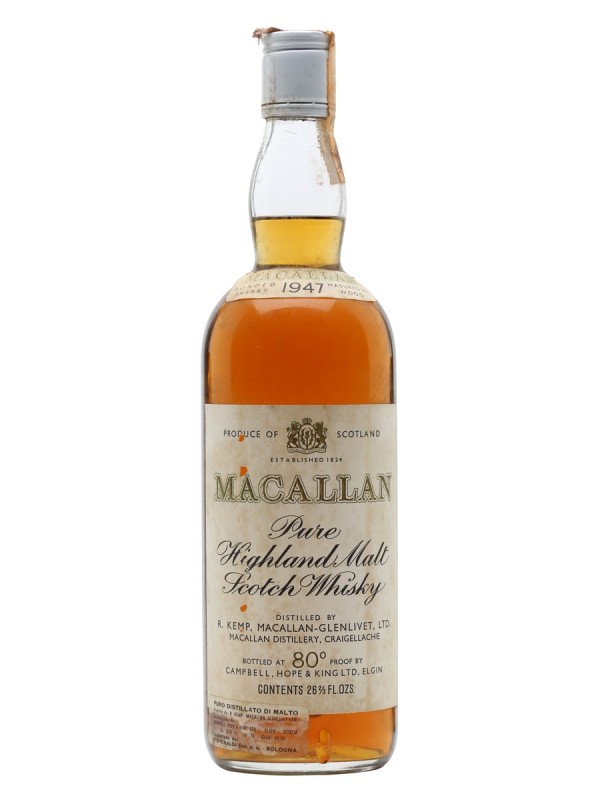 Macallan 1947 Bottled 1960's